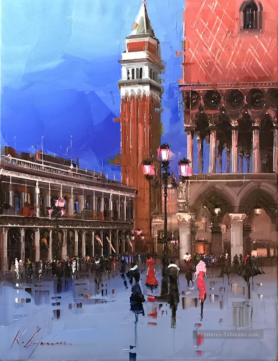 Venise 2 Kal Gajoum texturé Peintures à l'huile